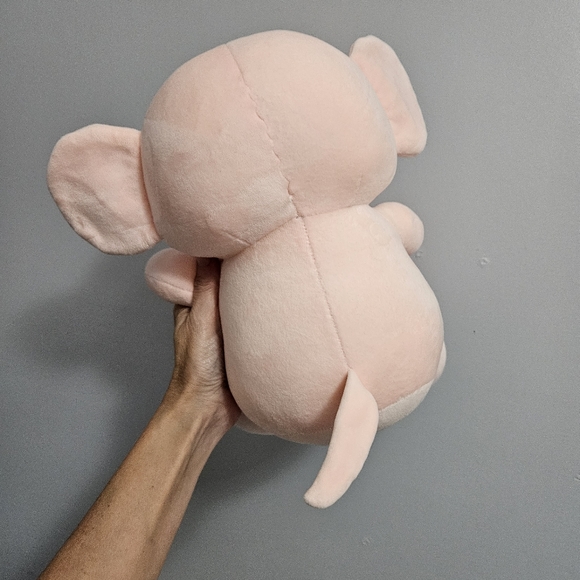 Pink Baby Elephant Stuffed Animal Plush - Picture 13 of 15